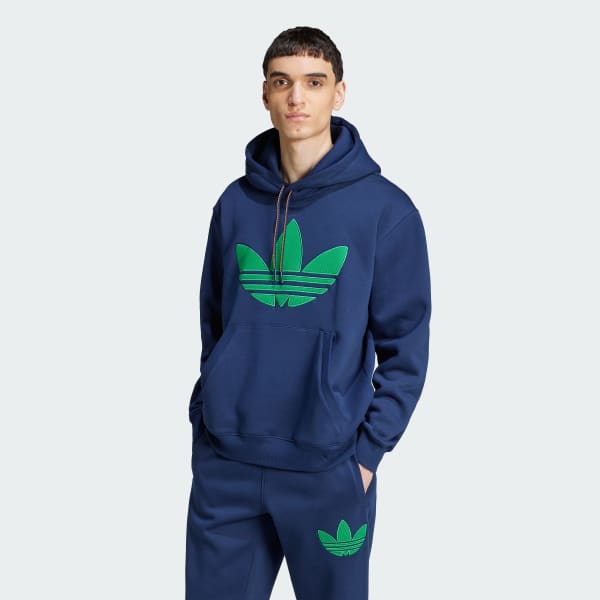 adidas Originals 70s Fleece Hoodie Blue adidas UK