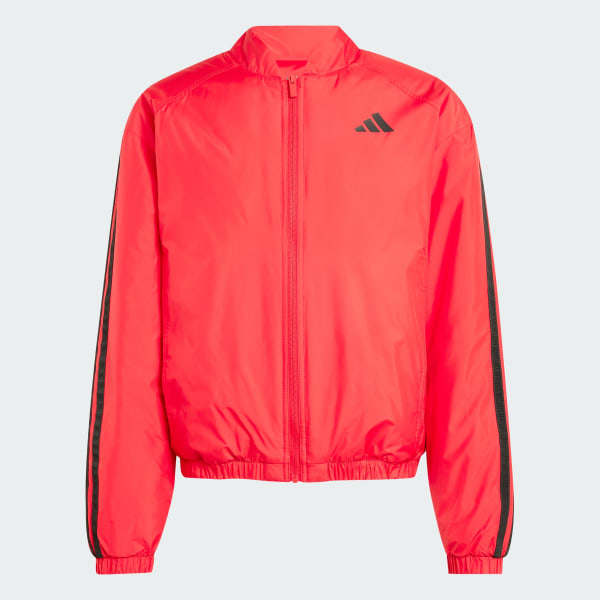 adidas Essentials 3-Stripes Insulated Bomberjack rood adidas