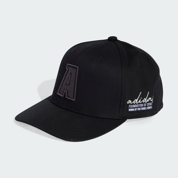 Black Varsity Snapback Cap