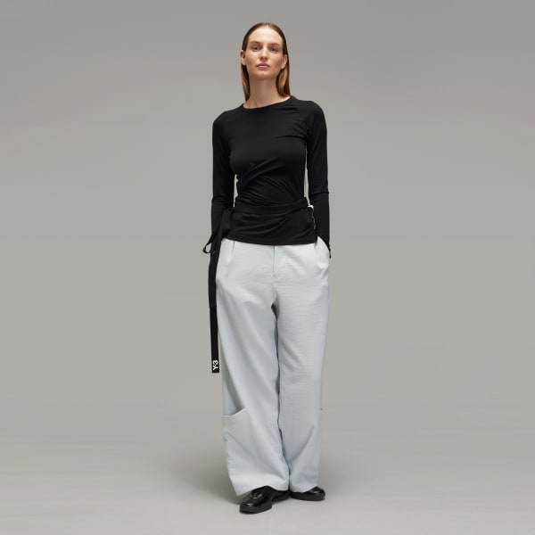 Black Y-3 Long Sleeve Tee