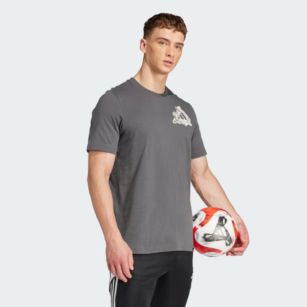 Szary Koszulka Football Kicks Graphic