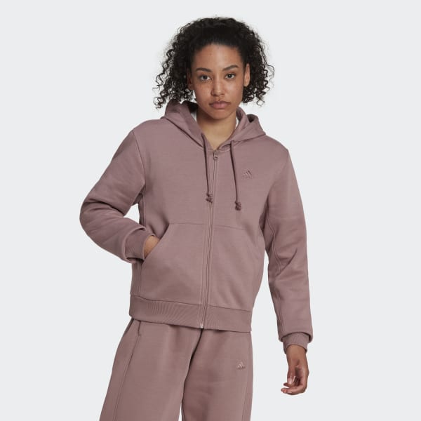 Fioletowy ALL SZN Fleece Full-Zip Hoodie BY505