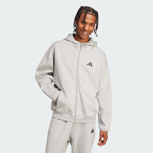 Xam Áo Hoodie Khóa Kéo Logo Nhỏ Future Icons