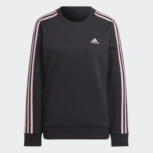 Felpa Essentials 3 Stripes Fleece Nero adidas adidas Italia
