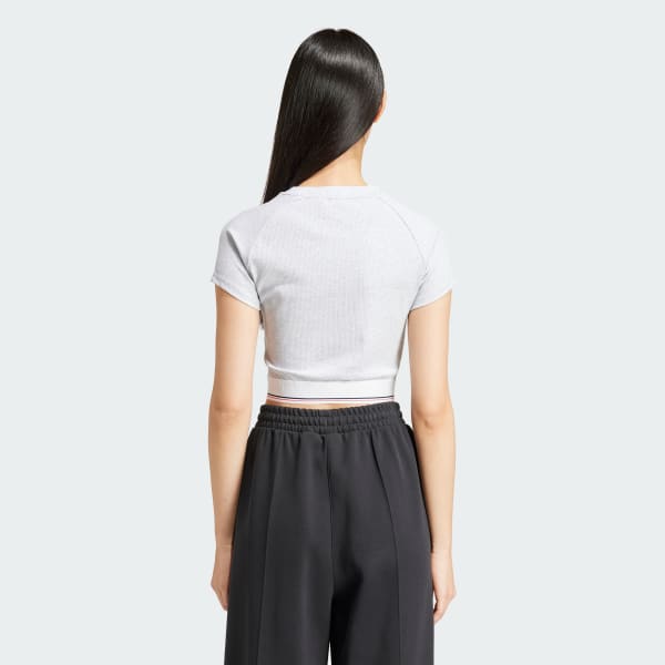 Grijs Tape Waistband T-shirt