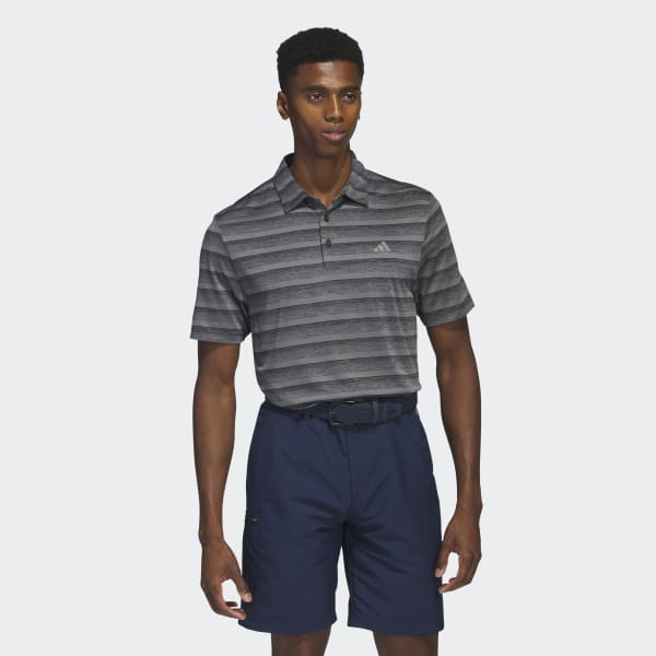Svart Two-Color Striped Polo Shirt