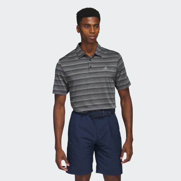 Sort Two-Color Striped polotrøje