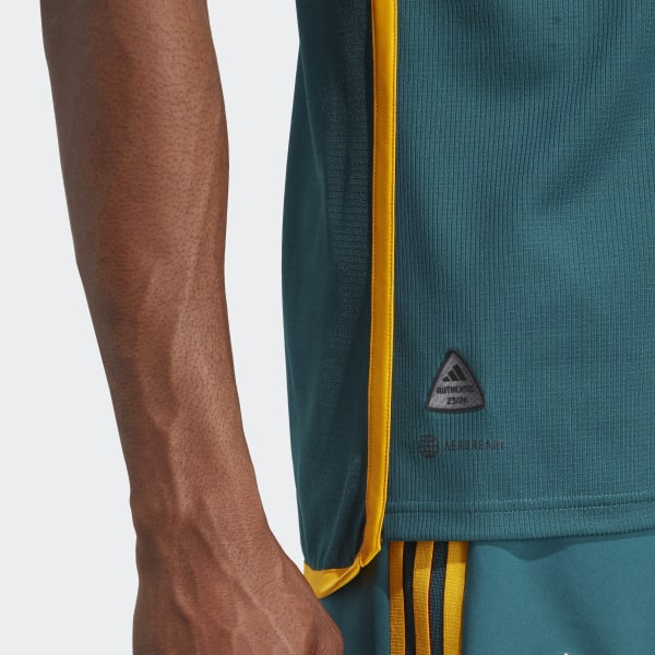Buy the Adidas MLS L.A. Galaxy Team Signed Gold Jersey Sz. XL