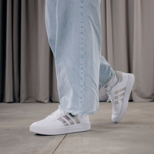 Zapatillas Blancas De Tela Adidas Adidas Tenis Adidas Court