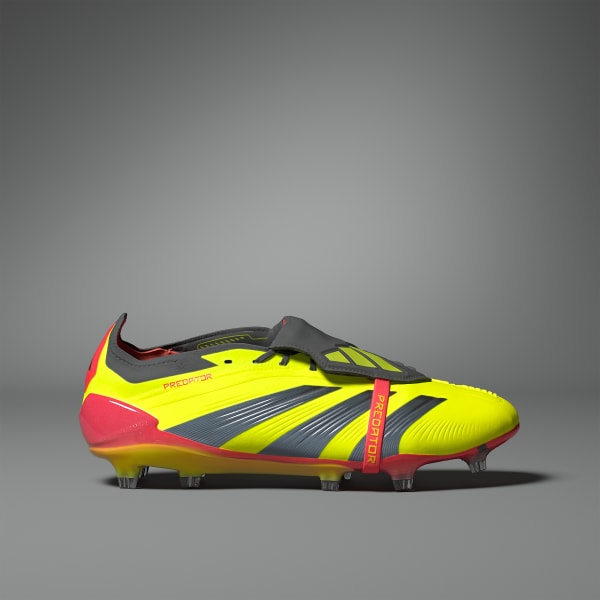 Amarillo Calzado de Fútbol Predator Elite Lengüeta Plegable Terreno Firme