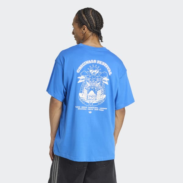 adidas MUSIC FESTS T-Shirt - Blue | adidas UK