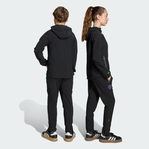 Black Manchester United Tiro 25 Competition Vis Tech Travel Pants