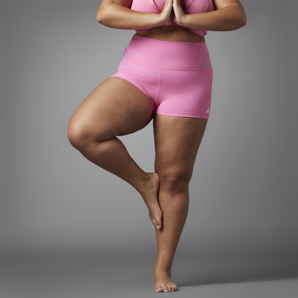 Calzas Cortas Yoga Studio Cinco Pulgadas - Rosado adidas