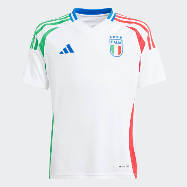 Blanco Jersey Visitante Italia 24 Kids