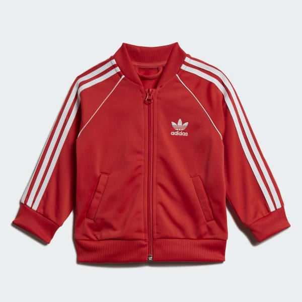 Baby & Toddler SST Tracksuit in Red | adidas UK