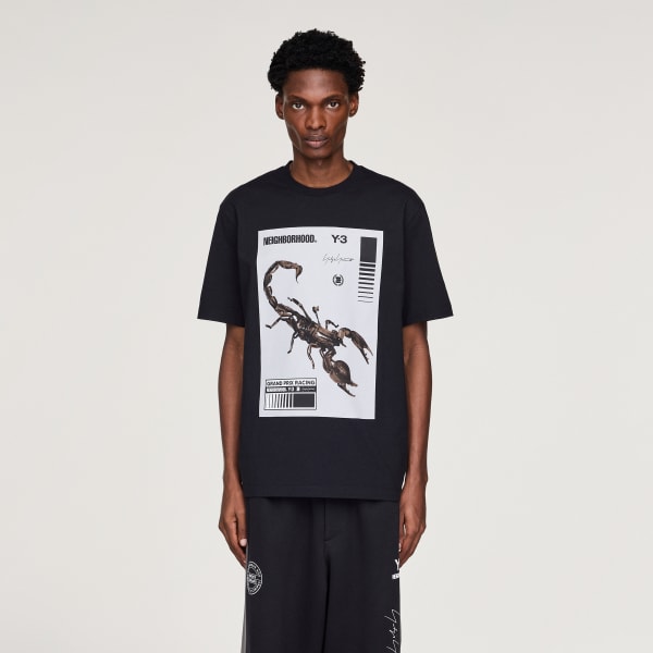 ブラック Y-3 NBHD GRAPHIC TEE