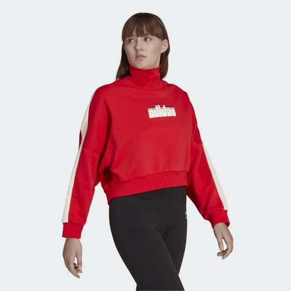 adidas Ski Chic Sweatshirt - Red | adidas India