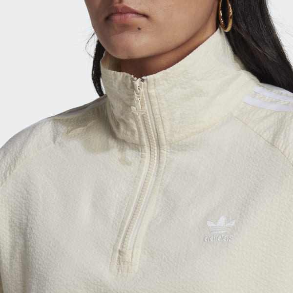 Adidas cream jacket top