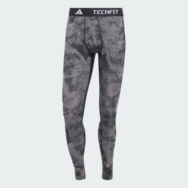 Adidas Mens Techfit Control Long Tight Training Black Size L