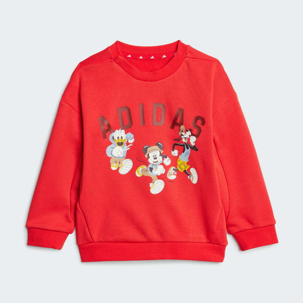 Rojo Conjunto adidas x Disney Mickey Mouse (Bebé)