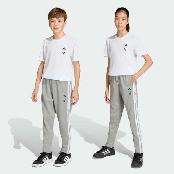 Grey ADIDAS MINECRAFT TRAINING 3 STRIPES PANT