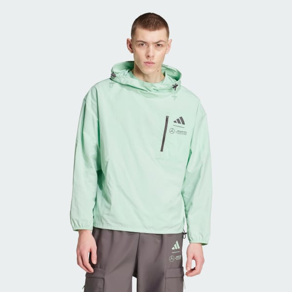 Grun MERCEDES - AMG PETRONAS FORMULA ONE TEAM PREMIUM WOVEN WINDBREAKER