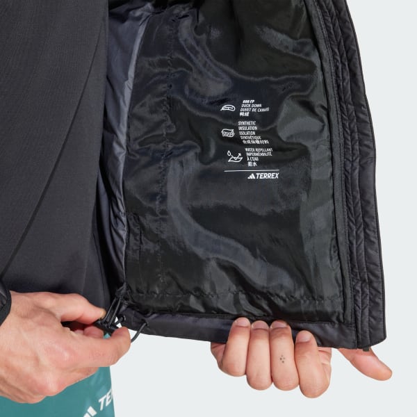 HOODED LIGHT DOWN ブラック M adidas Terrex Multi Light Down CLIMAWARM Hooded Jacket - Black