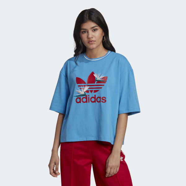 Blauw Loose T-shirt P4794