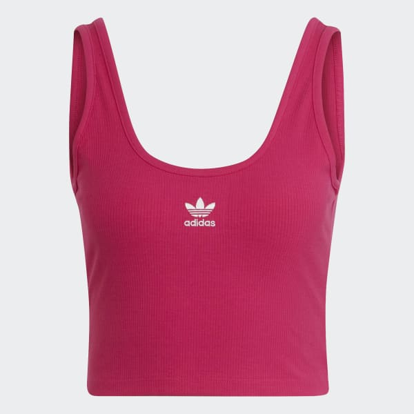Adidas crop top pink hotsell