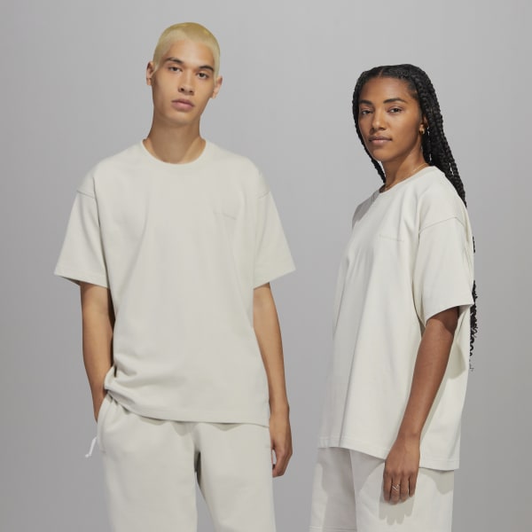 Beige Pharrell Williams Basics T-Shirt – Genderneutral SV454