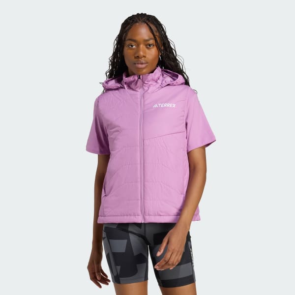 Purple Terrex Multi Climawarm Insulated Hooded Vest