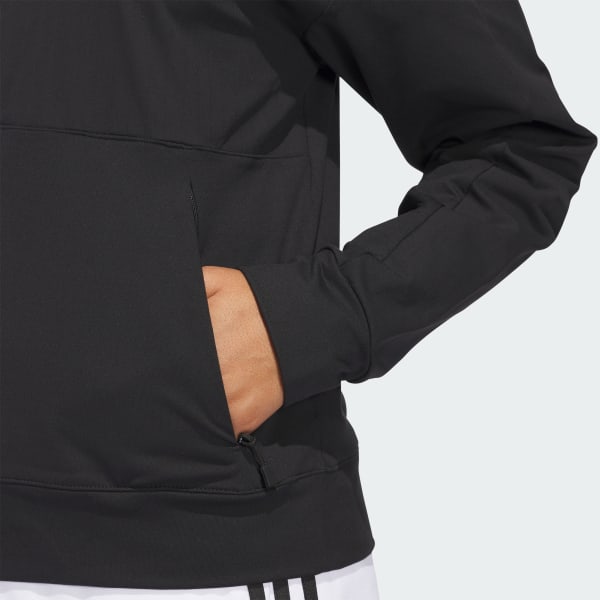 サイズ：L ADIDAS GOLF アディダスゴルフ 2024年モデル JE7339 長袖 ハーフジップジャケット  ブラック系 [240101486060] ゴルフウェア レディース ストスト サイズ：L ADIDAS GOLF アディダスゴルフ 2024年モデル JE7339