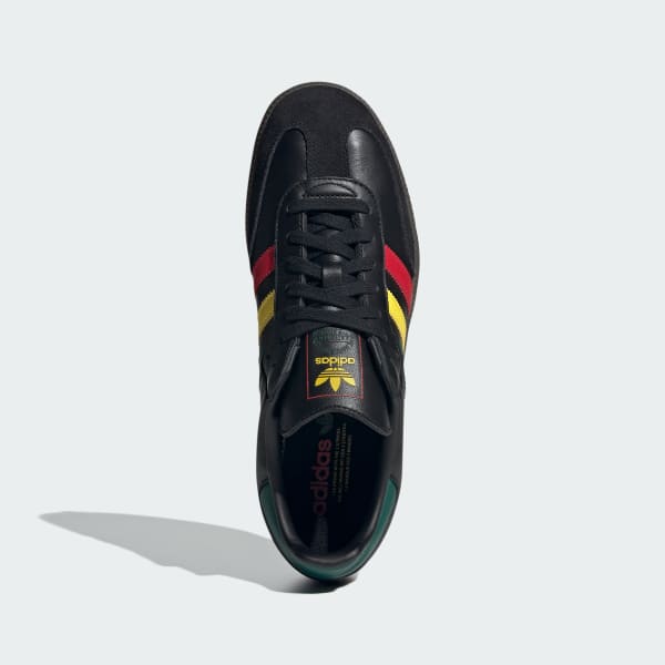 Adidas shoes black yellow red top
