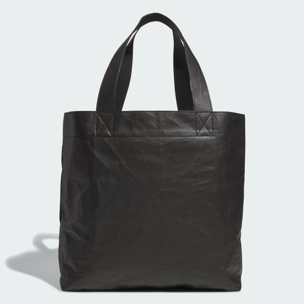 Black Y-3 Leather Tote Bag