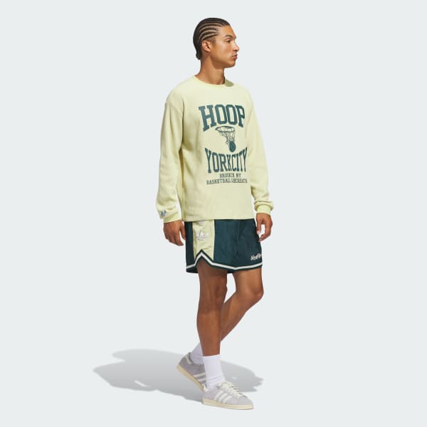 mau-xanh-la Quần Short Dệt Hoop York City