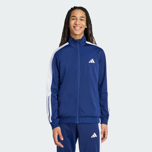 blauw Colourblock Track Top