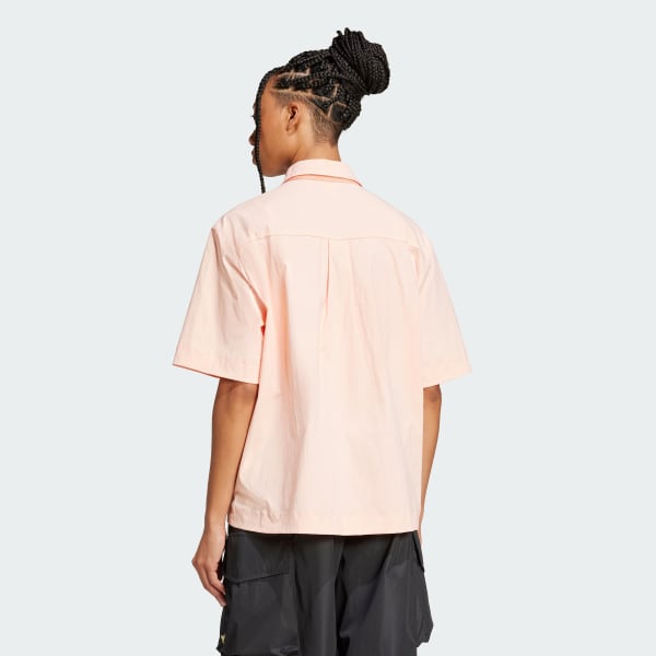 Rosa Camisa Essentials Ripstop Manga Corta