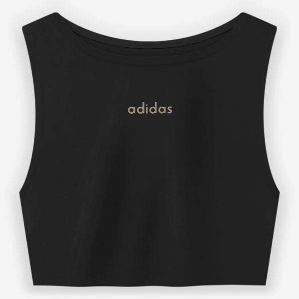 Black Fear of God Athletics Womens Cropped Tank Top