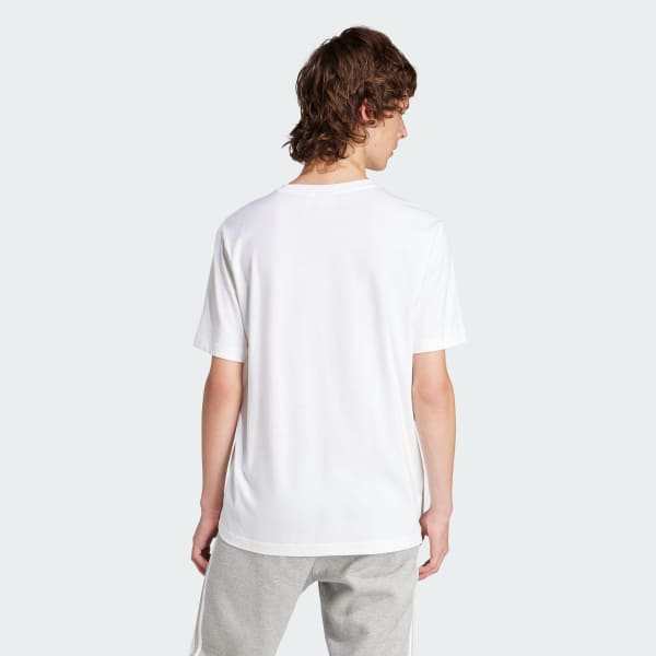 Blanco Playera Estampada Classic Monogram 