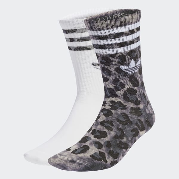 adidas ★ Leopard Crew Socks レオパード 柄 ソックス 2Pセット adidas LEOPARD CREW SOCKS 2 PAIRS ブロンズストレータ