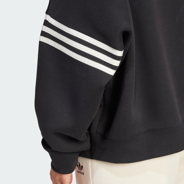 Adidas mock neck moto sweatshirt on sale
