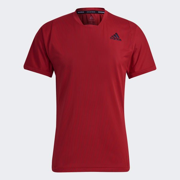 Taalkunde vloeistof Primitief adidas Tennis Primeblue Freelift Tee - Red | Men's Tennis | adidas US