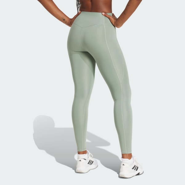 Verde Licras Optimé Essentials Stash con bolsillo de largo completo