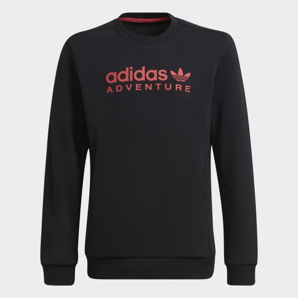 Grey adidas Adventure Crew Sweatshirt LA361