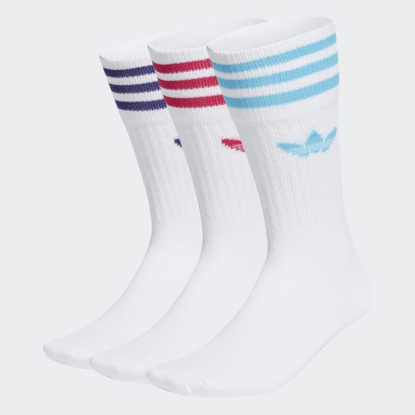 adidas Crew Socks 3 Pairs - White | adidas UK