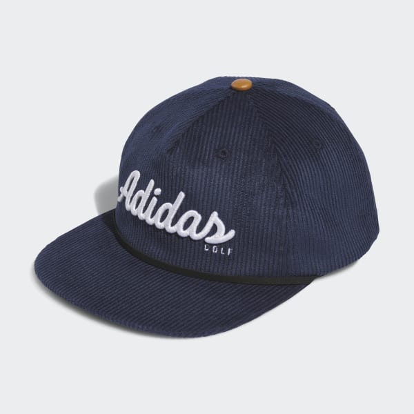 Bla Corduroy Leather Five-Panel Rope Hat