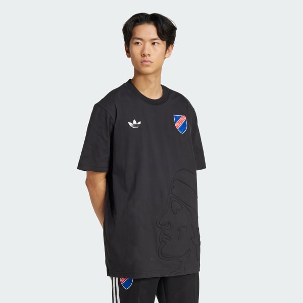Svart Colo-Colo Anniversary T-skjorte