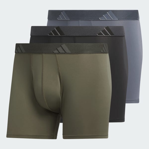 adidas Microfiber 3 Pack Trunk Underwear Green Free Shipping with adiClub adidas US