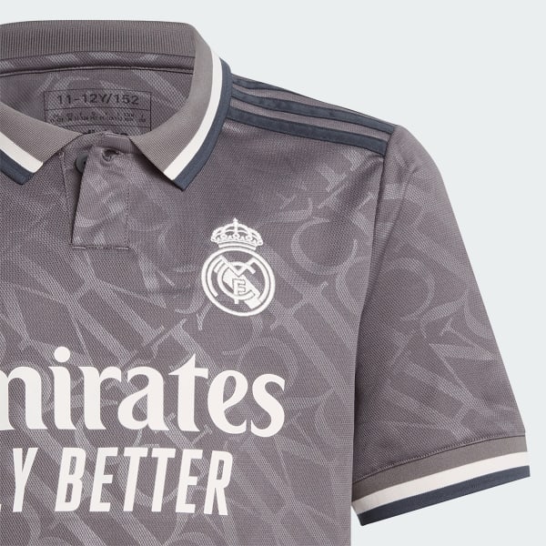 สีน้ำตาล เสื้อฟุตบอลชุดที่สาม Real Madrid 24/25 สำหรับเด็ก