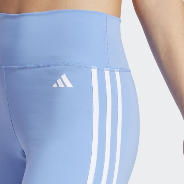 Blu Leggings 3/4 Train Essentials 3-Stripes High-Waisted
